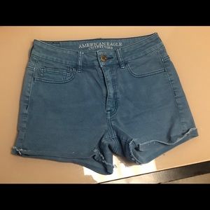 Blue High Rise American Eagle Outfitters Shorts